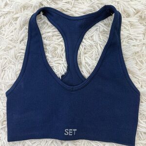 Set Active Women's Navy Blue Sports Bra